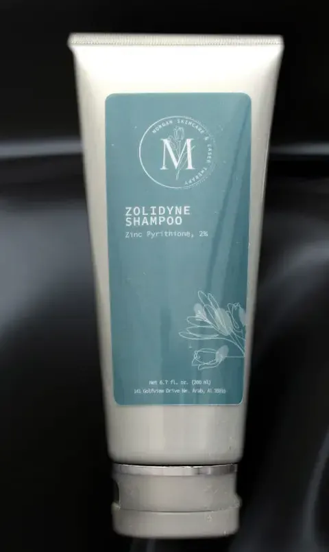Zolidyne shampoo tube