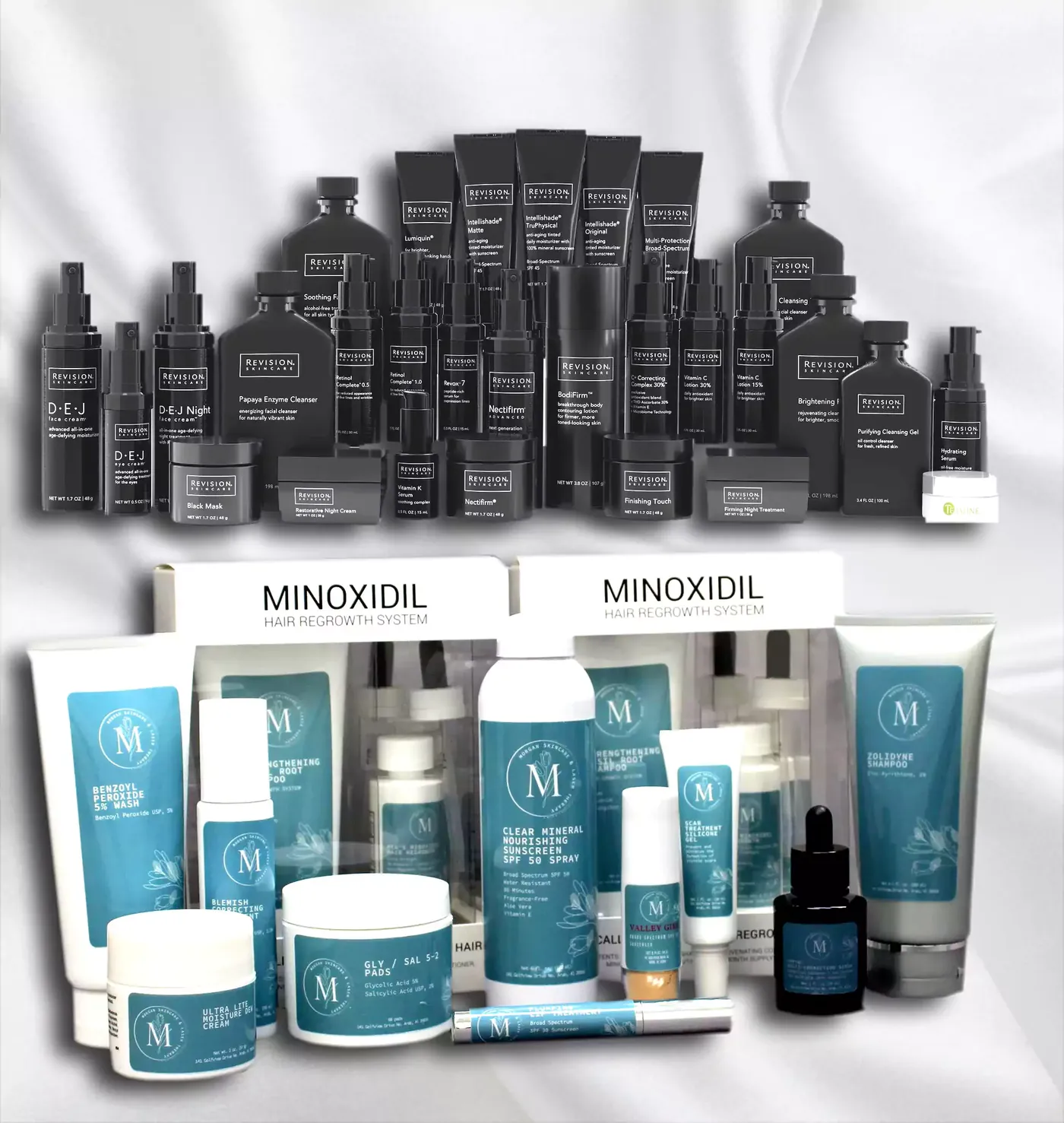 The full line of Morgan Skincare products