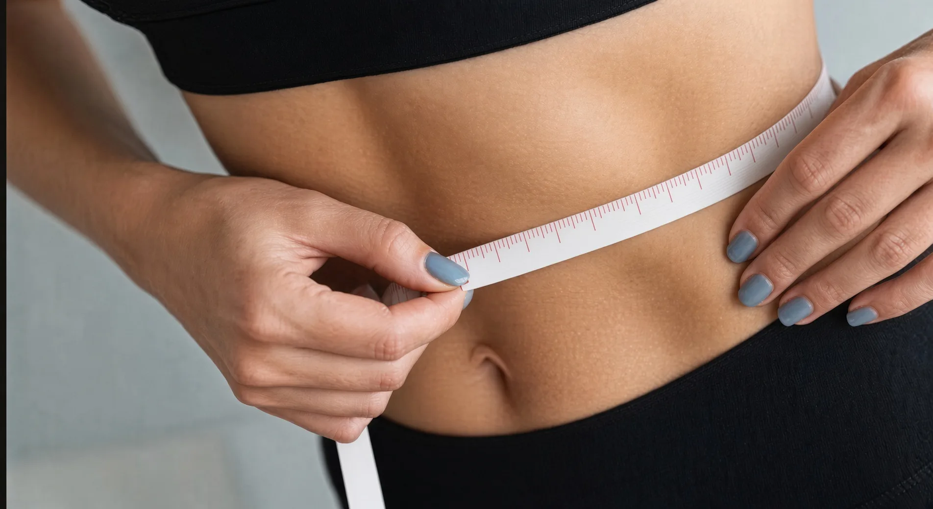 Measuring tape around a waist for a weight loss program